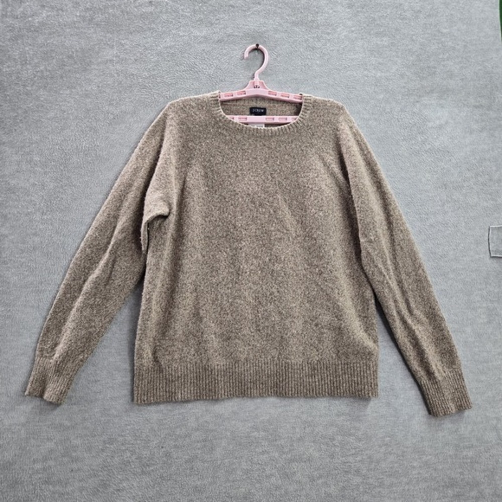 J.crew Women‎ Sweater XL Brown Lambs' Polyamide Wool Long Sleeve